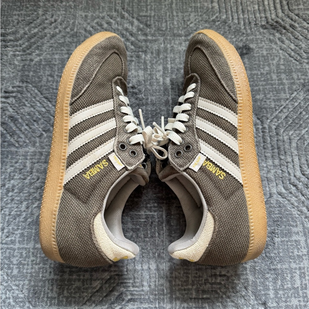 Adidas Samba hemp sneaker men’s 8 brown gum sole good condition - Picture 7 of 8